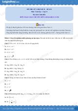 Đề thi giữa kì 2 Toán 11 Cánh diều - Đề số 8